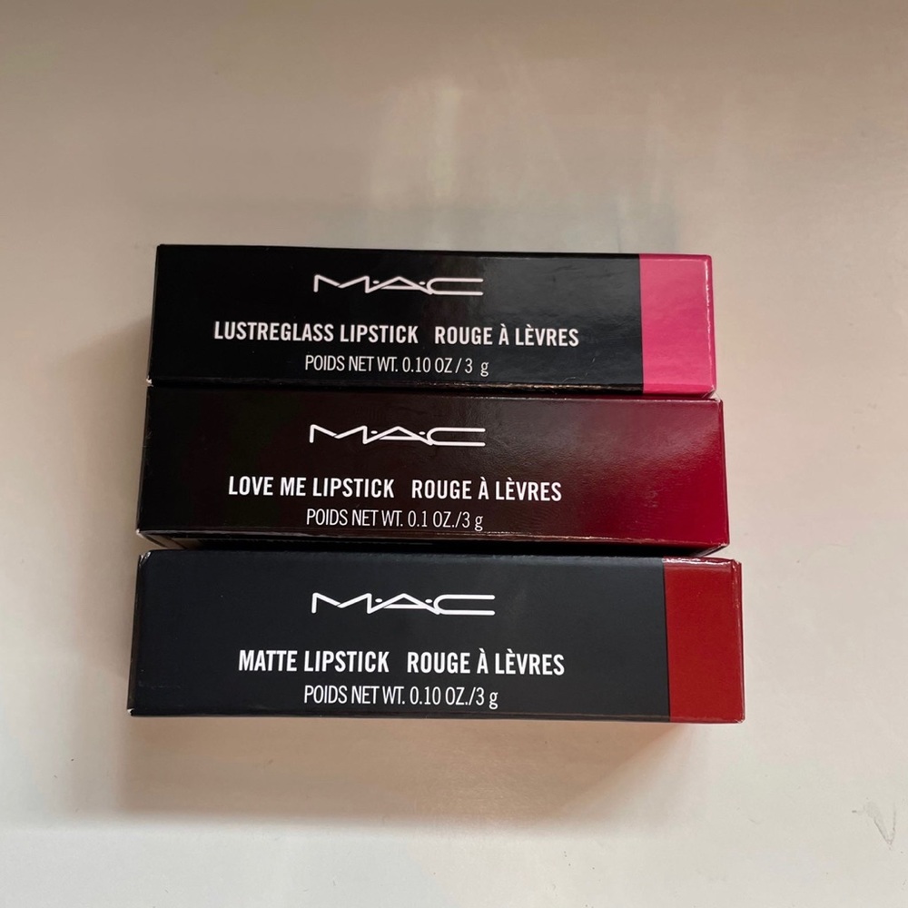 MAC LIPSTICK 3 different colors